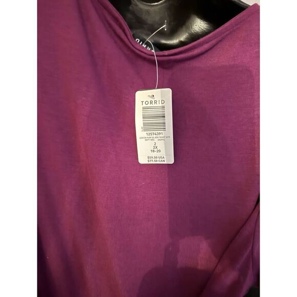 Torrid sz 2 rayon slub mini jersey tie front skater Dress - Picture 7 of 7